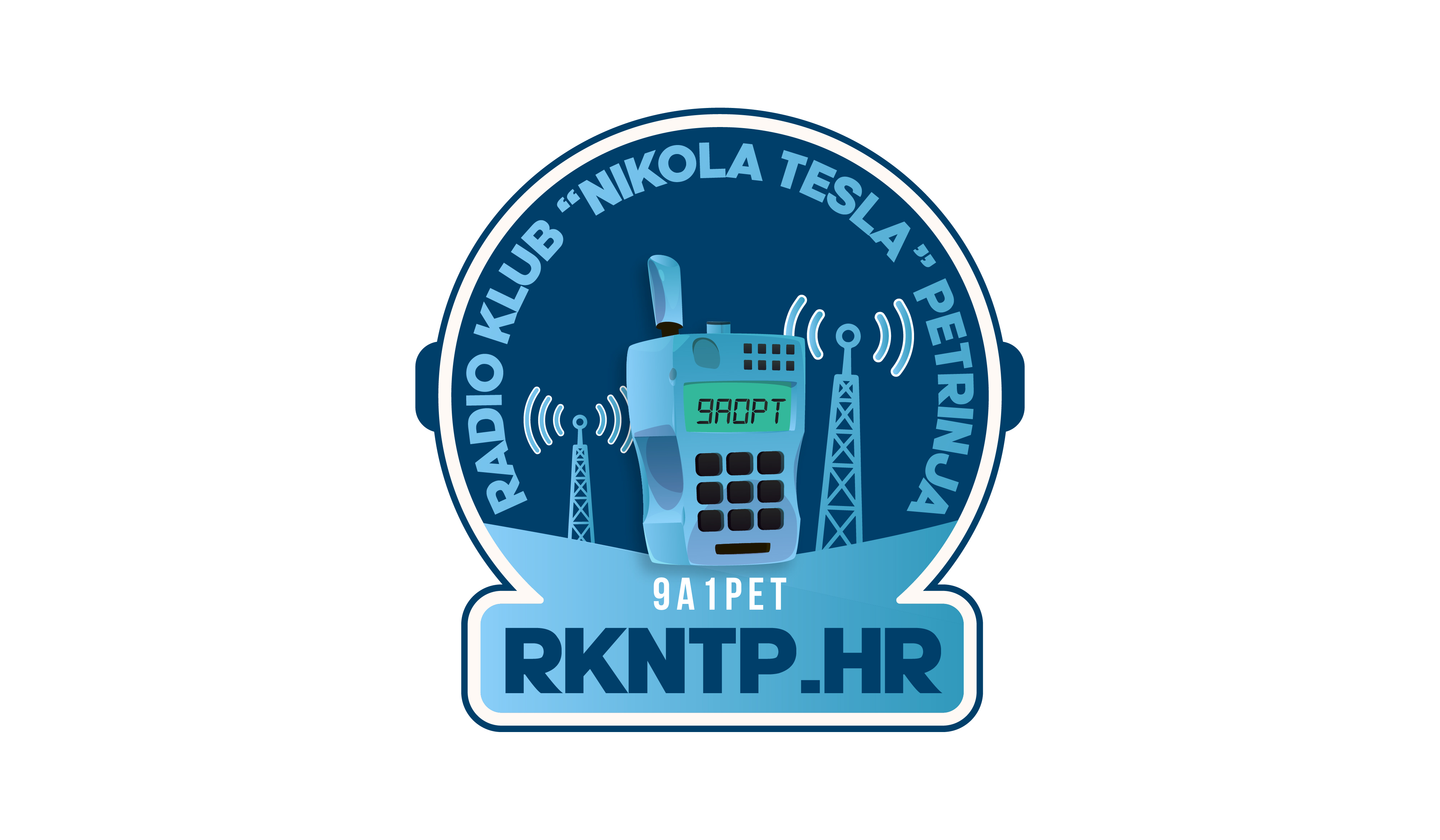 Logotip Radiokluba „Nikola Tesla” Petrinja